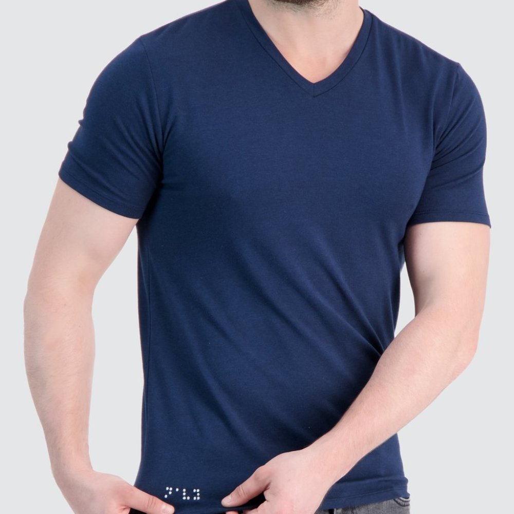 Two Blind Brothers Men's Short Sleeve V-Neck Tee